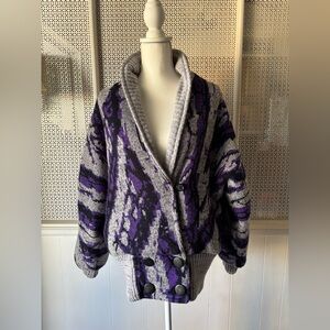 Women’s Vintage 70’s/80’s Batwing Chunky Knit Sweater By Learsi